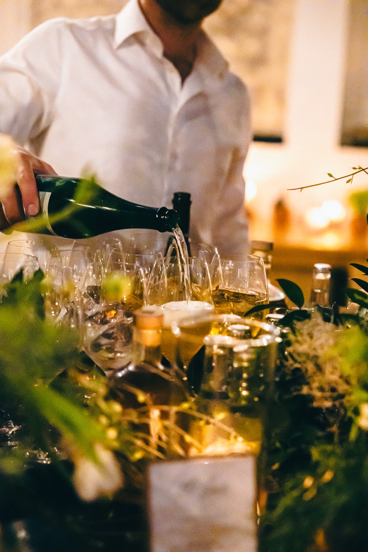 Wine being poured during Velvet Hours for Eurazeo